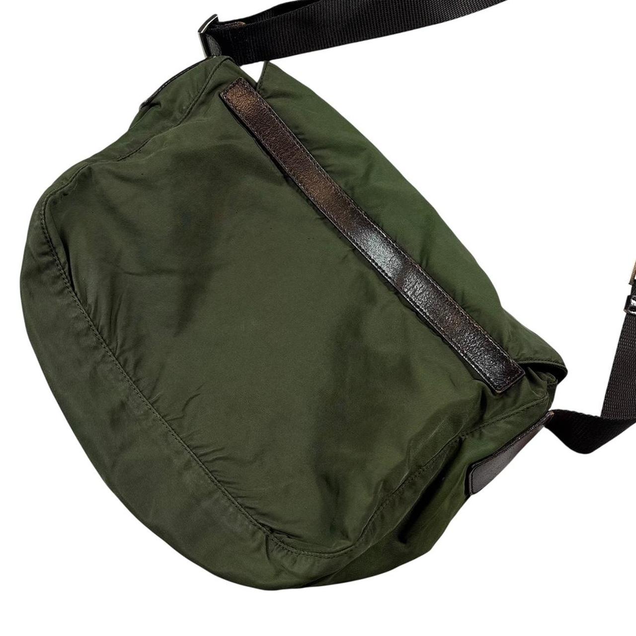 Prada triangle logo crossbody side bag