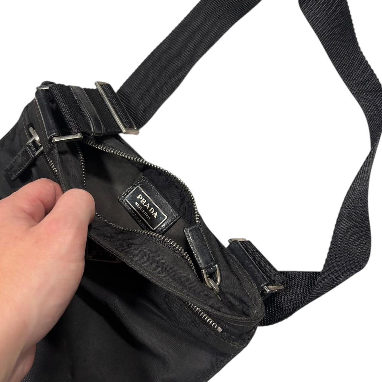 Prada black crossbody side bag