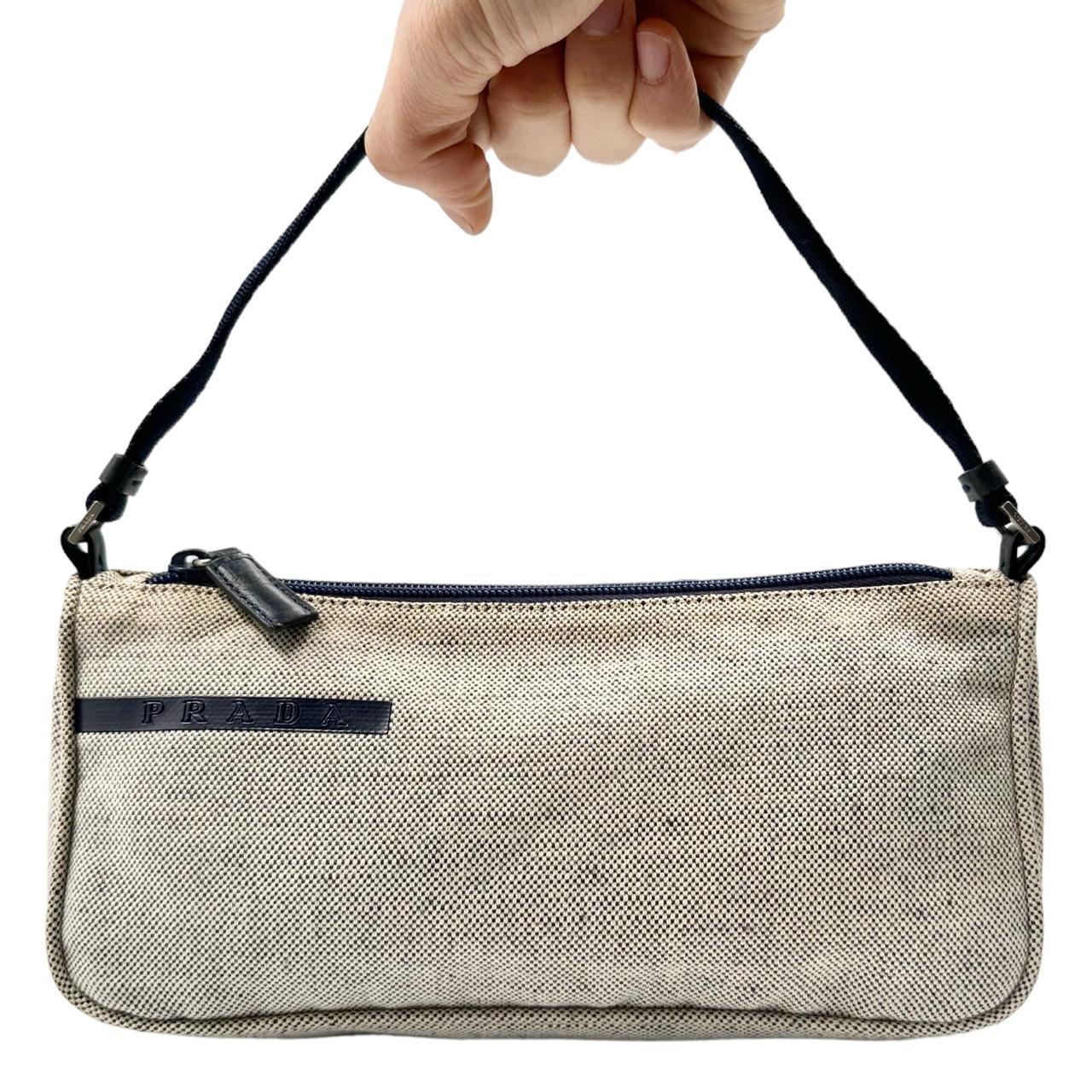 1999 Prada Canvas Shoulder Bag