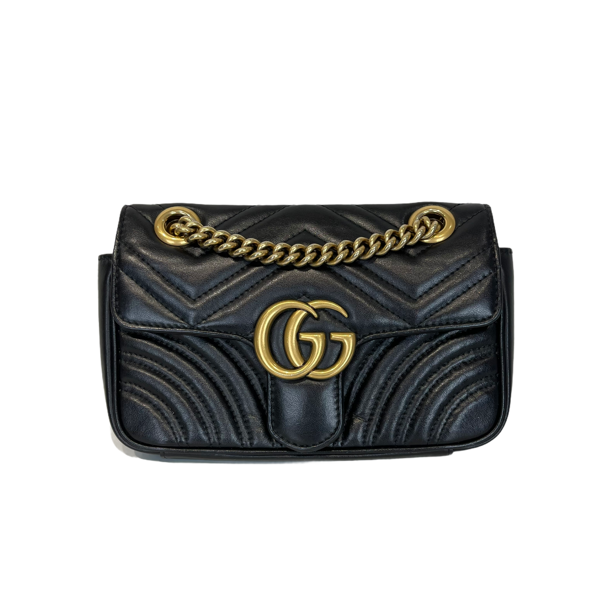 Gucci Chain Leather Shoulder Bag