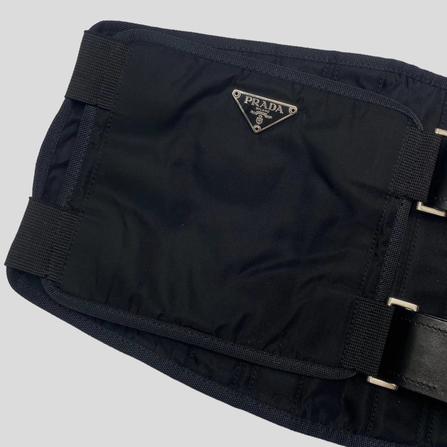 Prada 1999 Nylon Tactical Belt Bag - XS/S