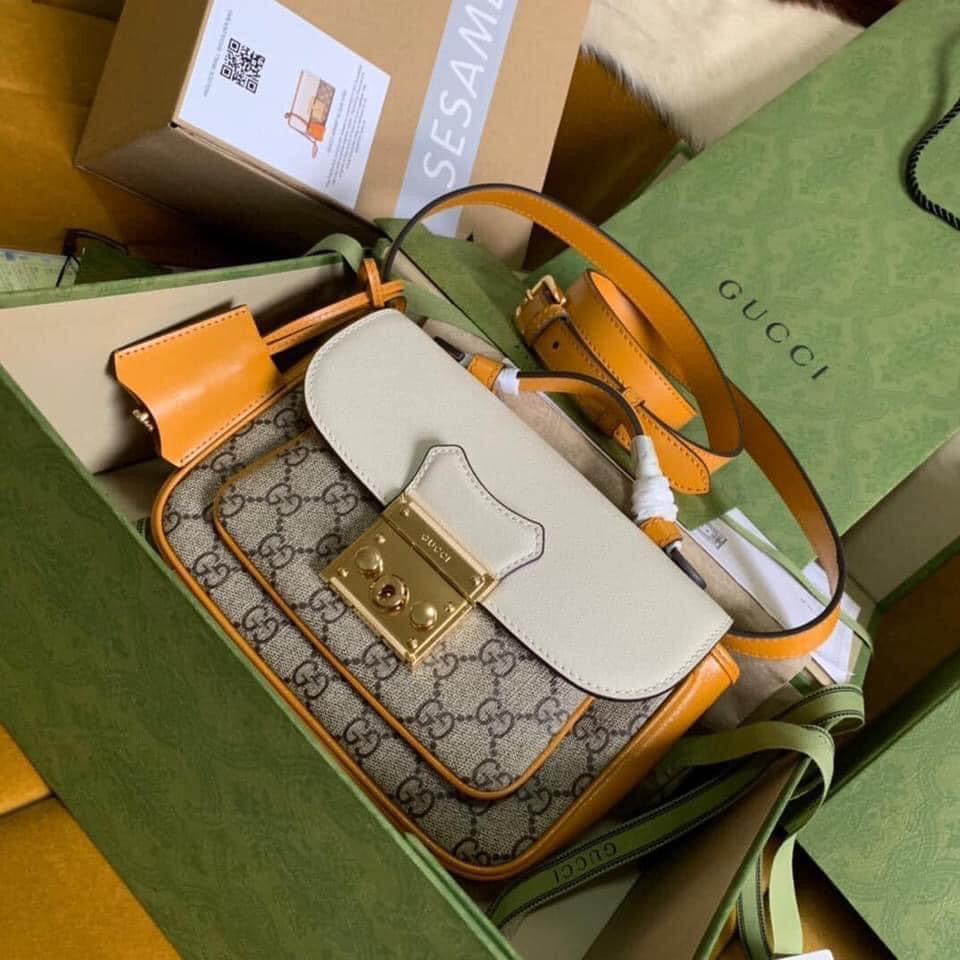 Gucci Padlock Leather Shoulder Bag Style 1