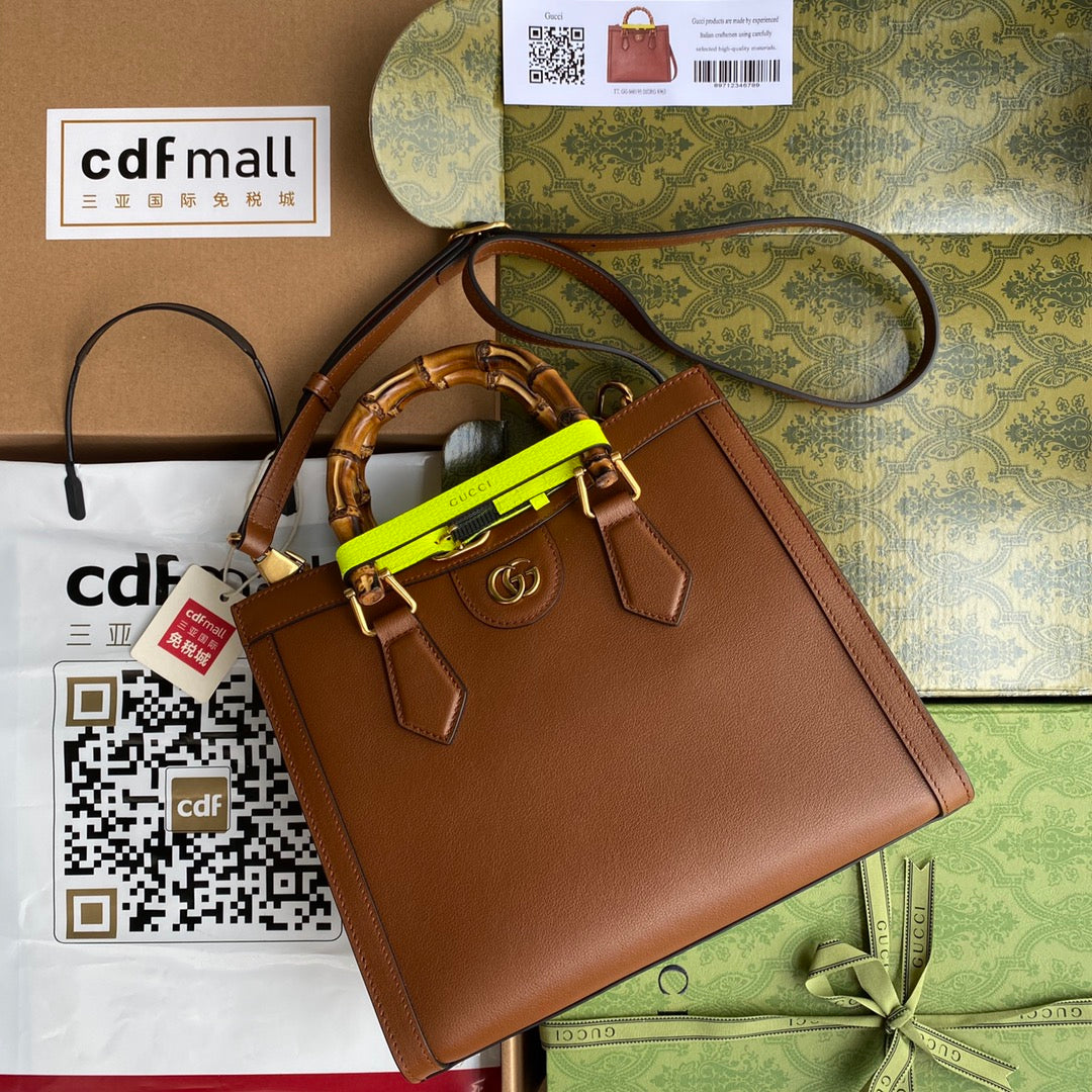 Gucci Green Leather Tote