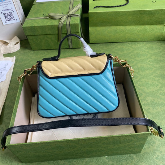 Gucci GG Marmont Quilted Chain Shoulder Bag Style 5