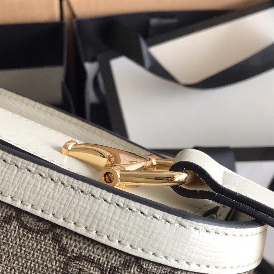 Gucci Horsebit Leather Nylon Shoulder Bag Style 4