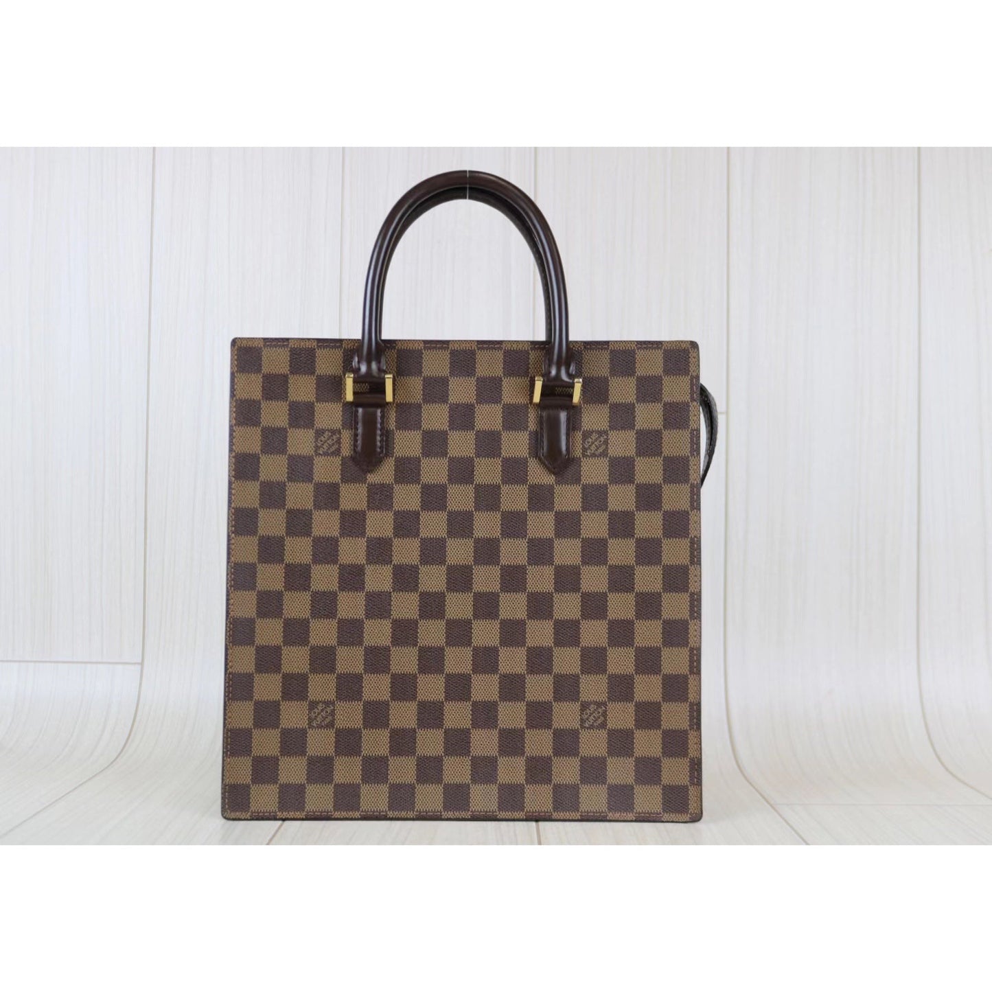 Rank A ? Louis Vuitton Damier Sack Plattote Bag ?062002
