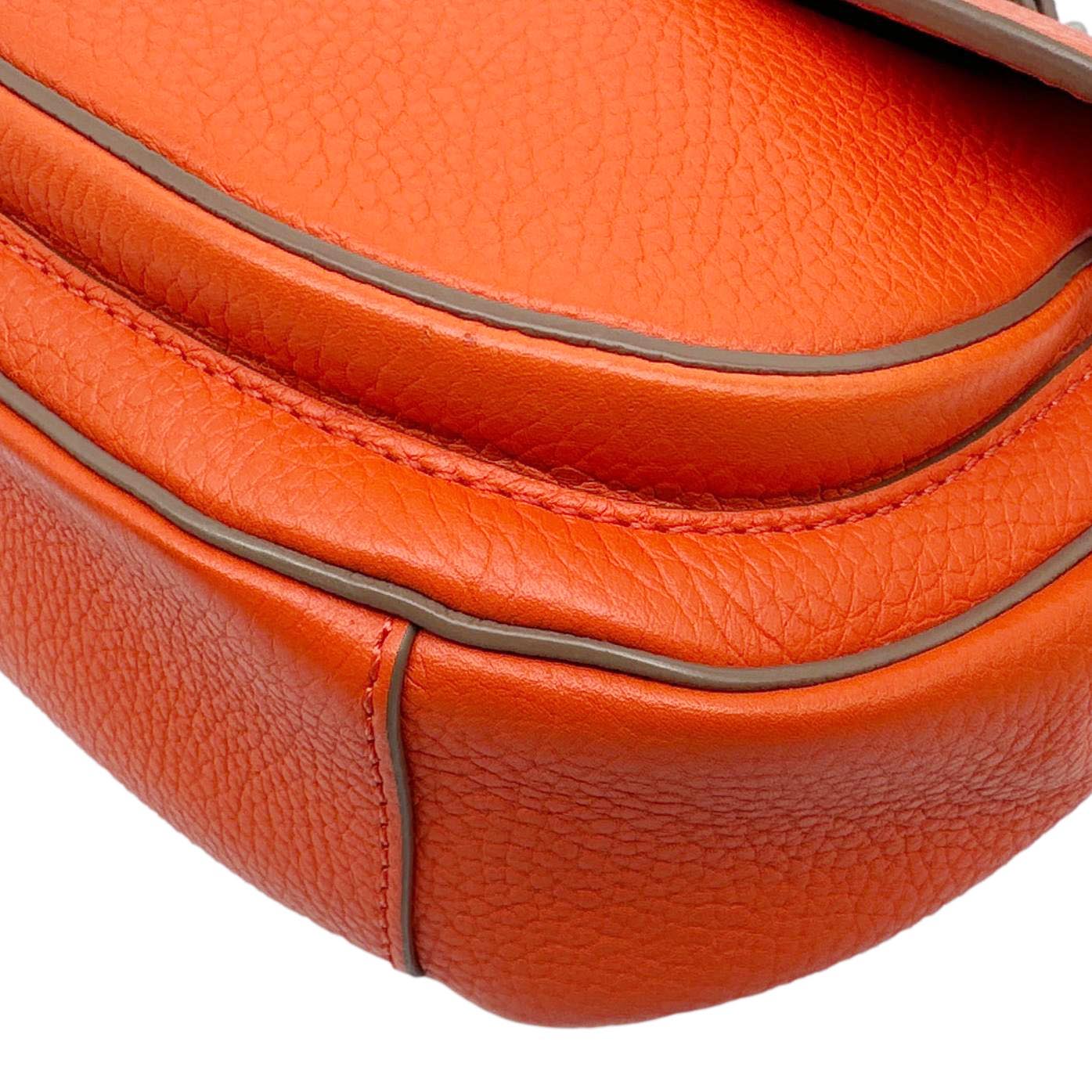 LOUIS VUITTON Marceau Taurillon Leather Messenger Bag Orange