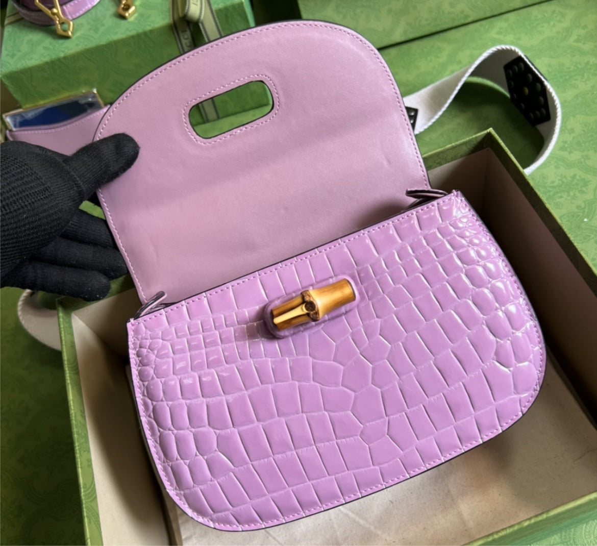 Gucci Purple Shoulder Bag