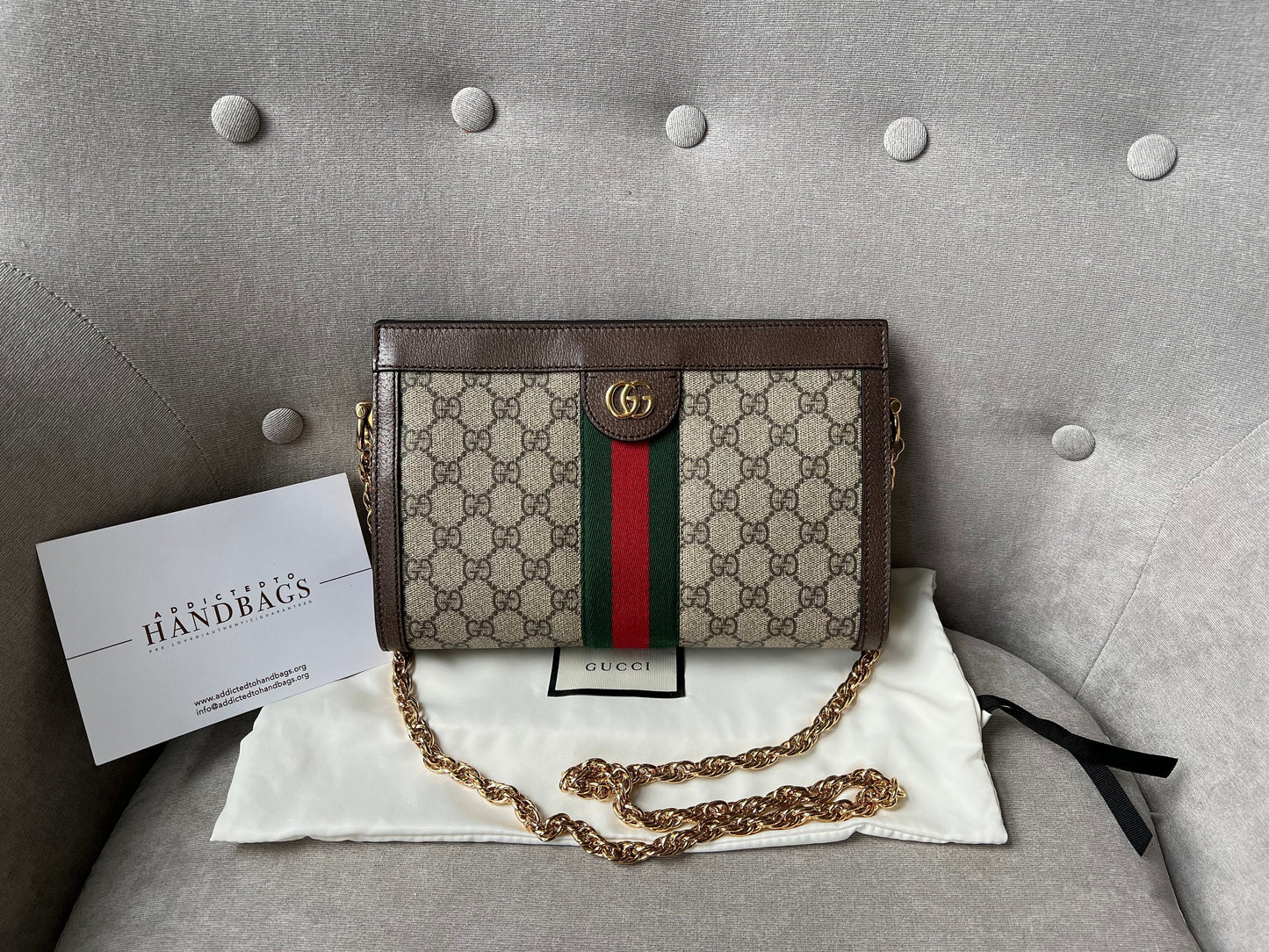 Gucci Supreme Ophidia Small Shoulder Bag (RRP £1470)
