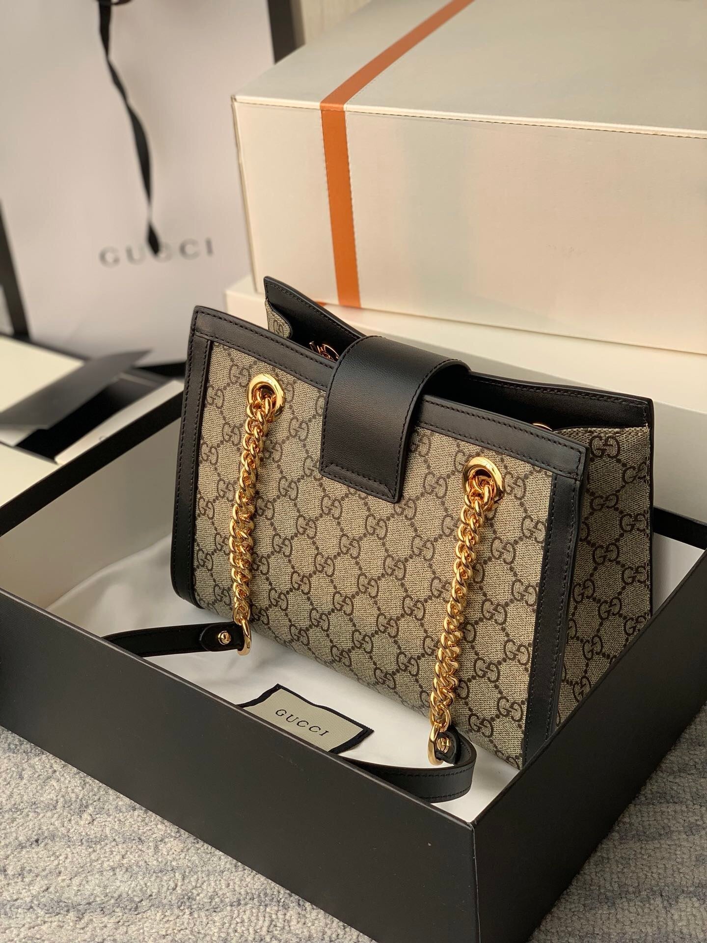 Gucci Padlock Leather Chain Shoulder Bag Style 18