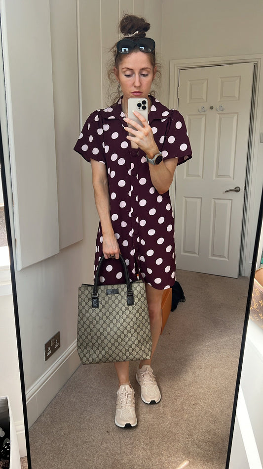 Gucci Monogram Nylon Leather Canvas Tote