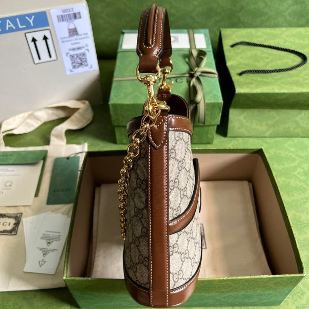Gucci Interlocking G Leather Chain Shoulder Bag Style 4