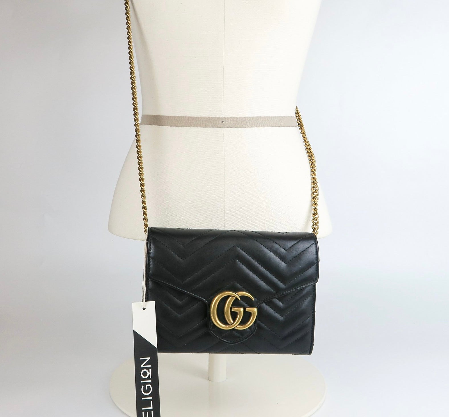 Gucci Lou Chain Leather Crossbody