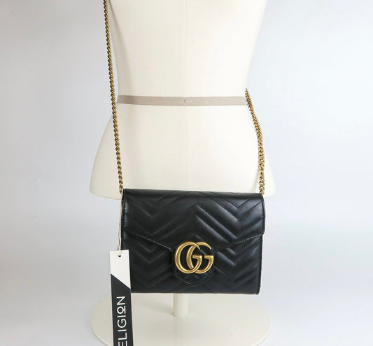 Gucci Lou Chain Leather Crossbody