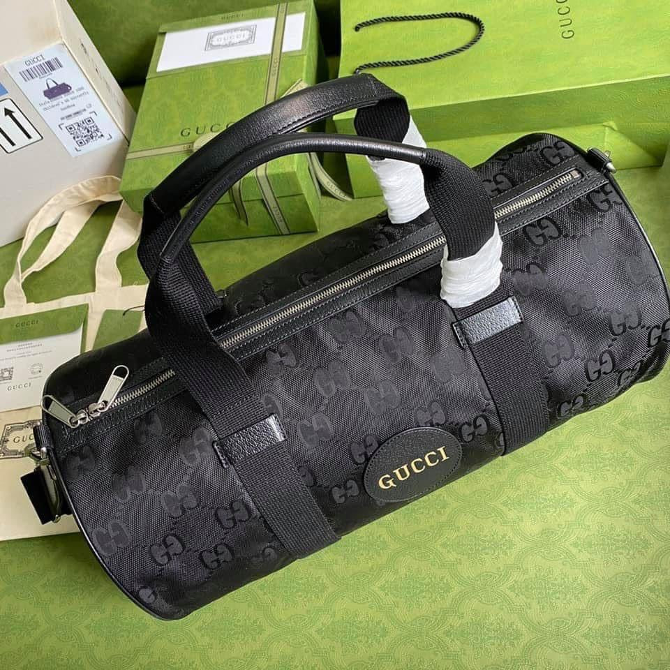 Gucci Leather Nylon Shoulder Bag Style 1