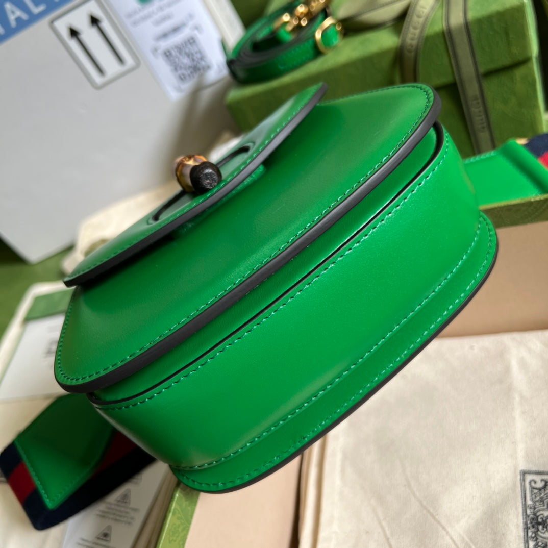 Gucci Bamboo Leather Shoulder Bag Style 21