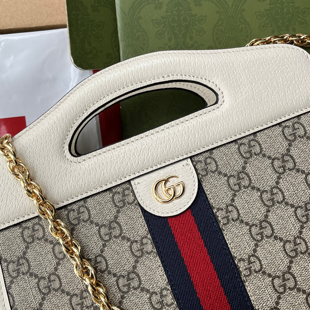 Gucci Ophidia Canvas Chain Tote Style 2