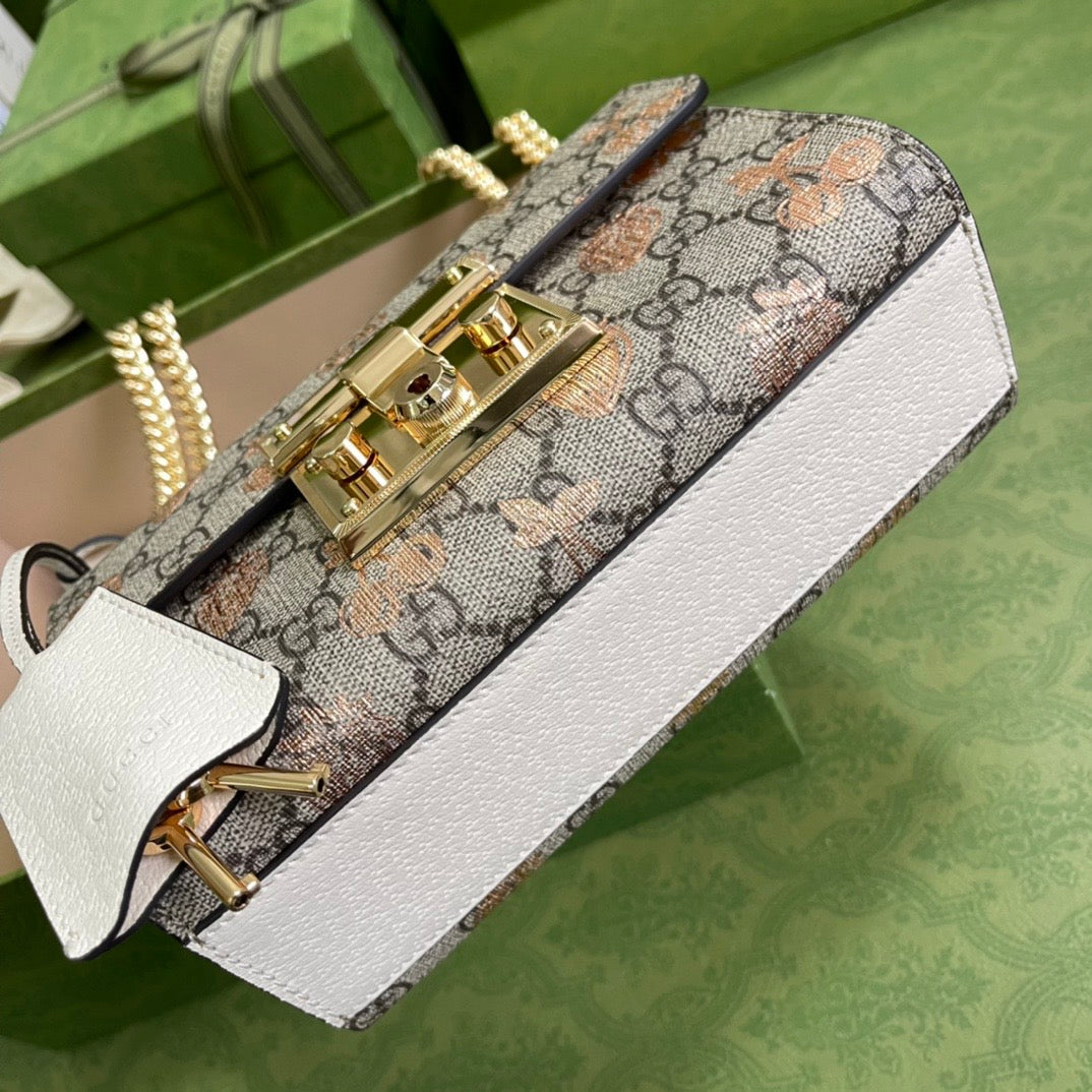 Gucci Padlock Leather Monogram Shoulder Bag Style 2