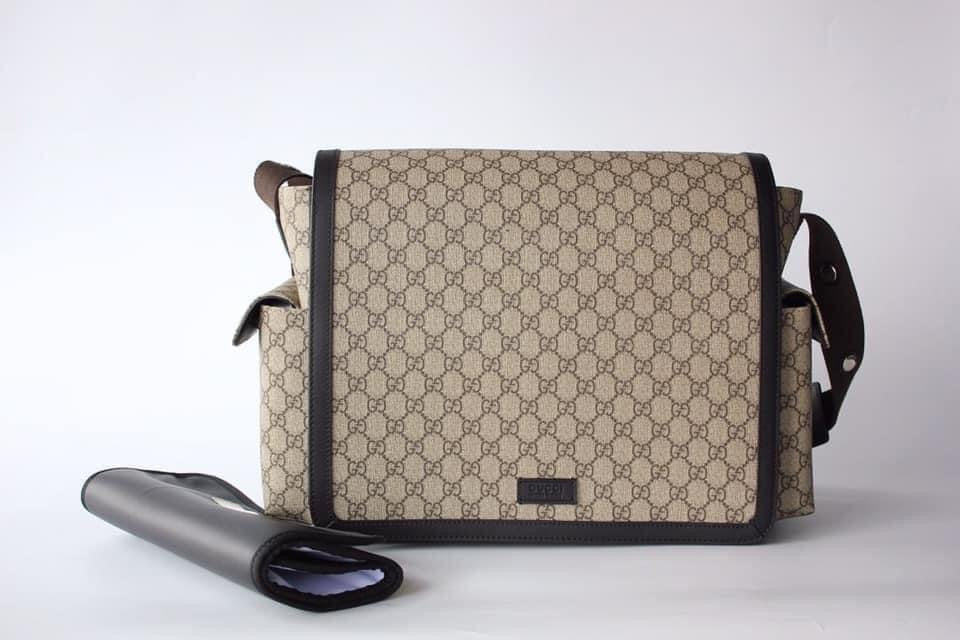 Gucci GG Supreme Leather Canvas Shoulder Bag Style 2