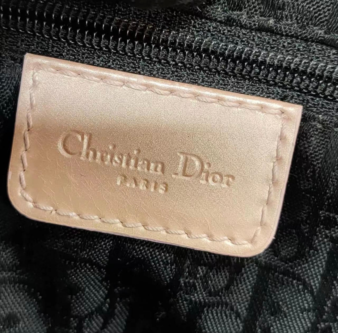 Dior saddle bag Vintage denim with pink leather strap