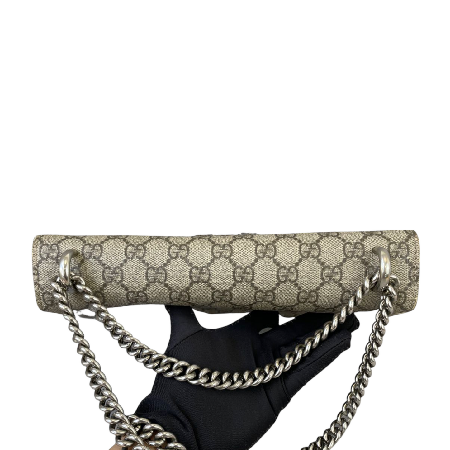 Gucci Monogram Chain Leather Shoulder Bag