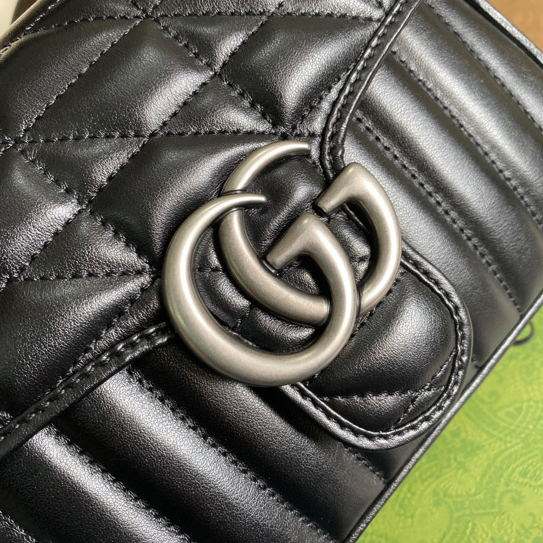 Gucci GG Marmont Leather Chain Shoulder Bag Style 24