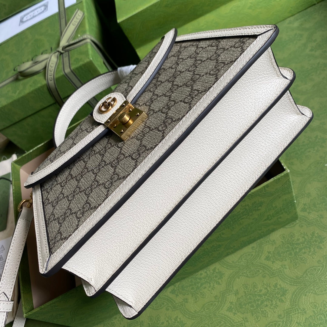 Gucci Ophidia Leather Canvas Shoulder Bag Style 5