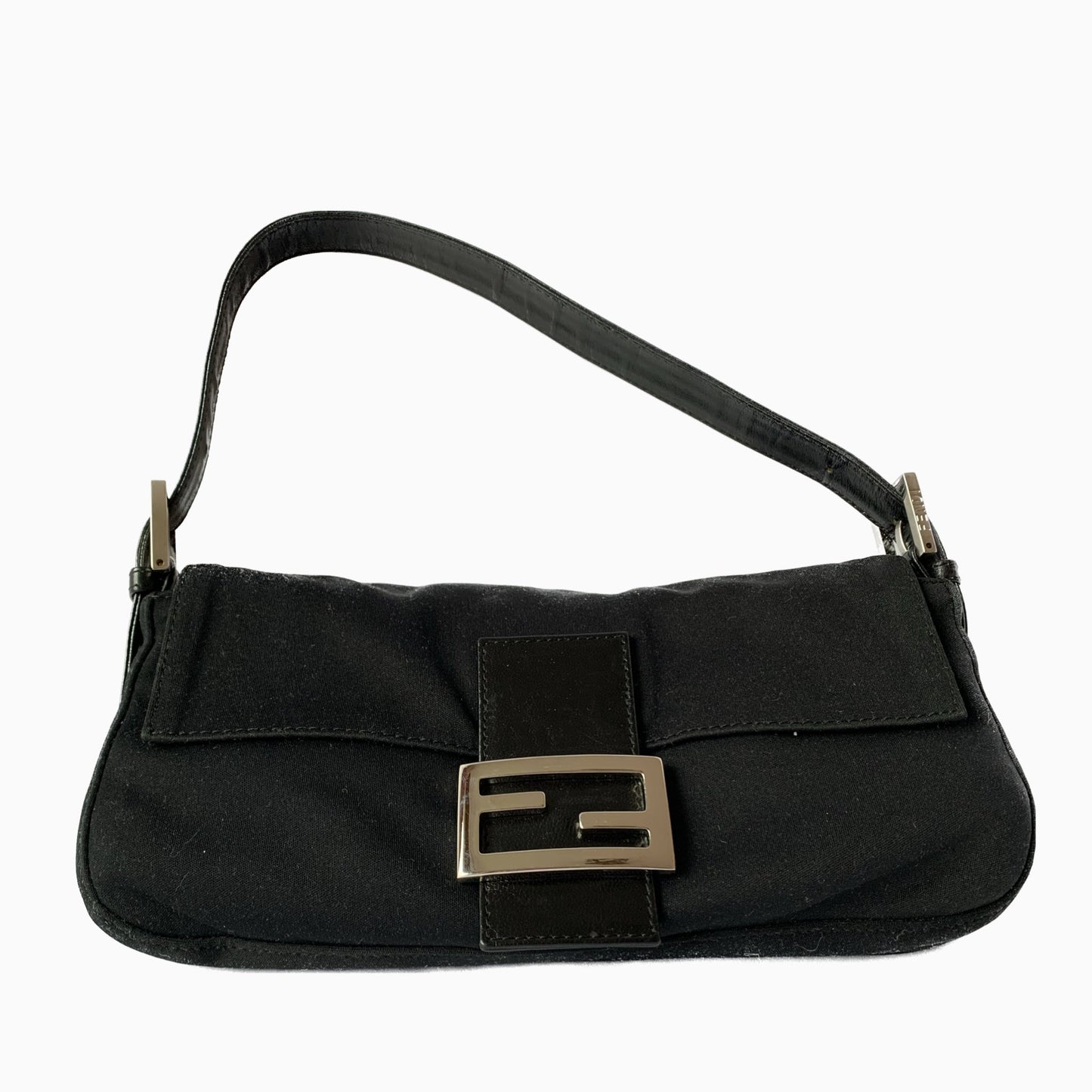 FENDI Baguette Black Cloth