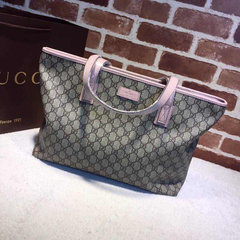 Gucci GG Supreme Leather Canvas Tote Style 2
