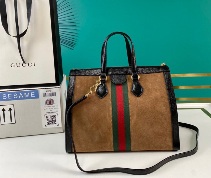 Gucci Suede Shoulder Bag