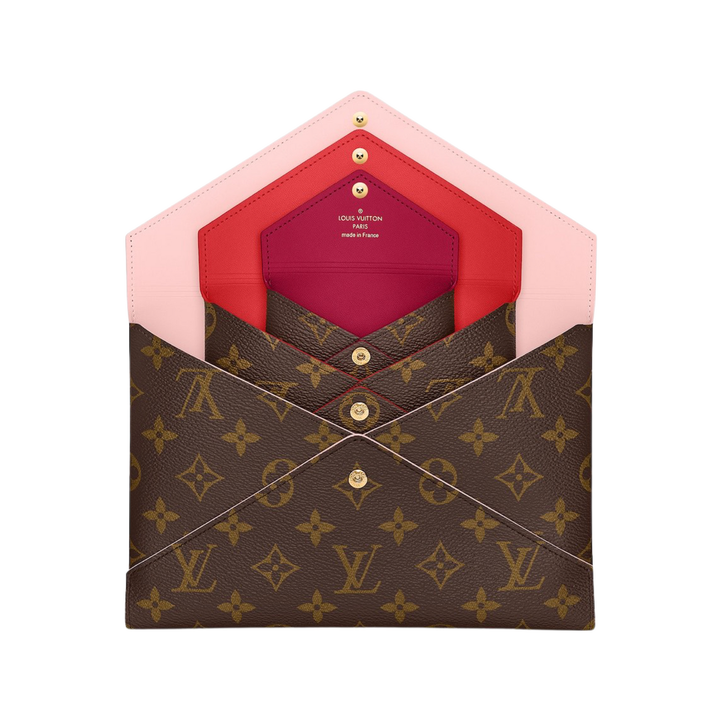 LOUIS VUITTON 2021 Monogram Pochette Kirigami Medium Pouch