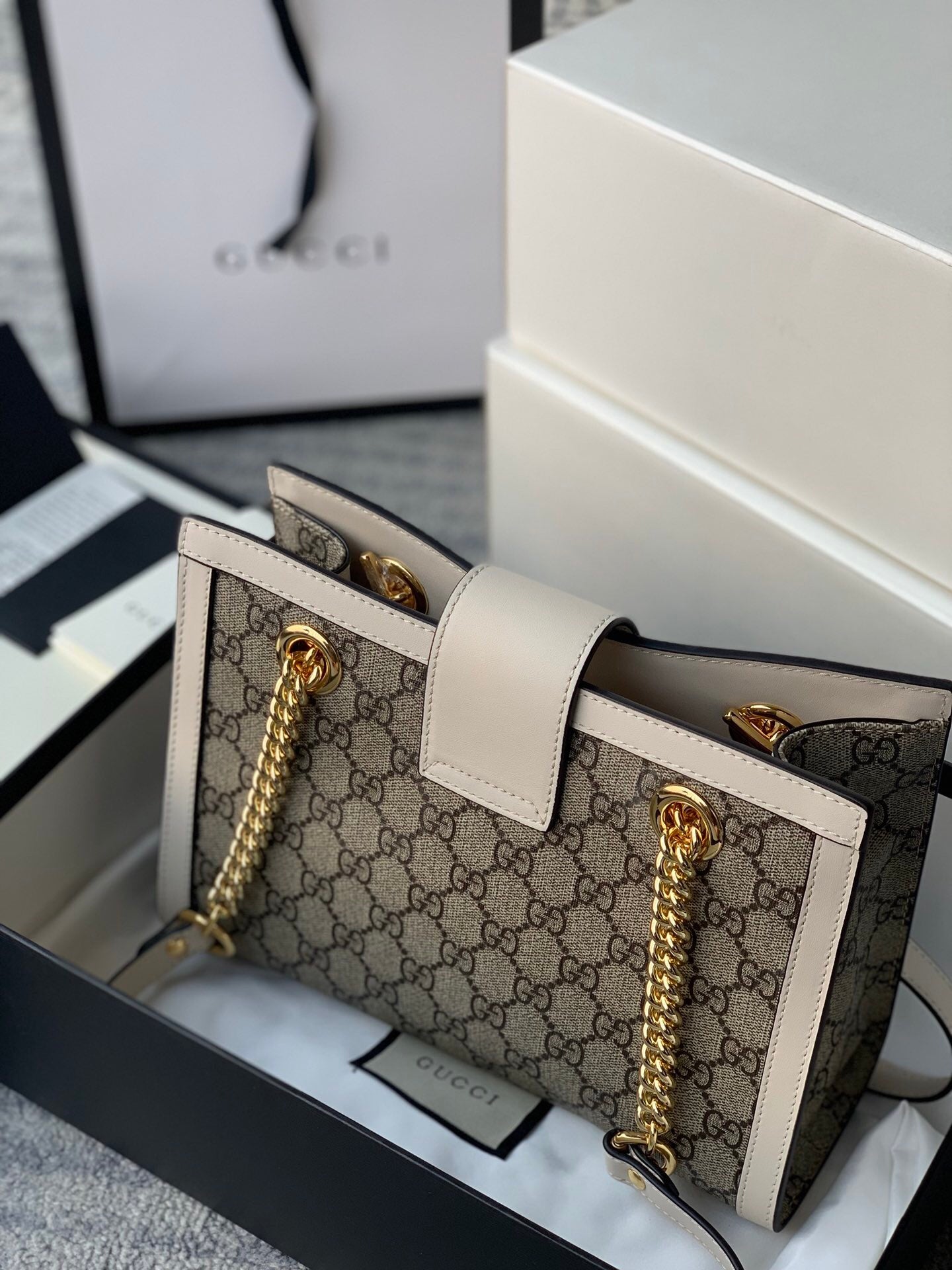Gucci Padlock Leather Chain Shoulder Bag Style 8