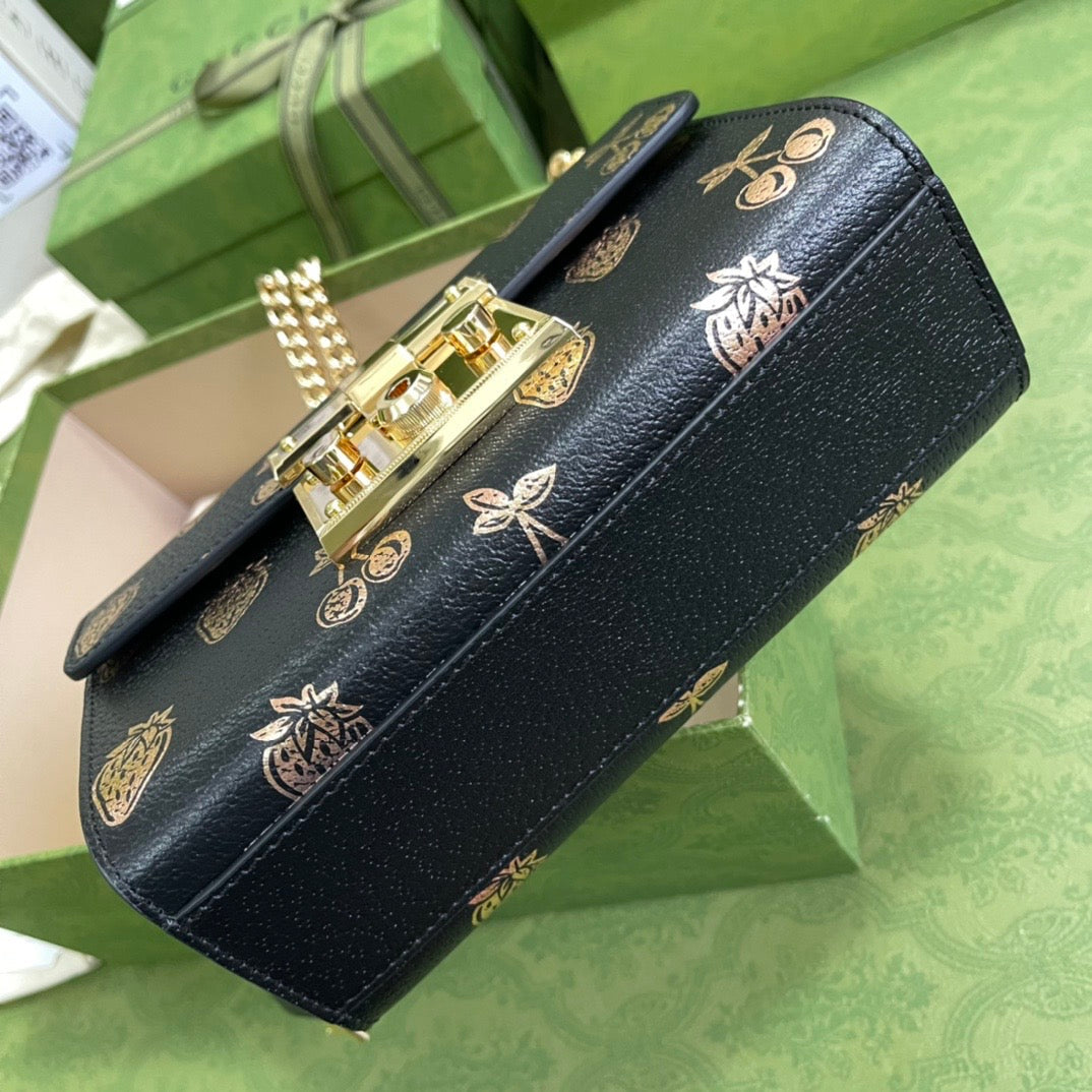 Gucci Padlock Leather Chain Shoulder Bag Style 5