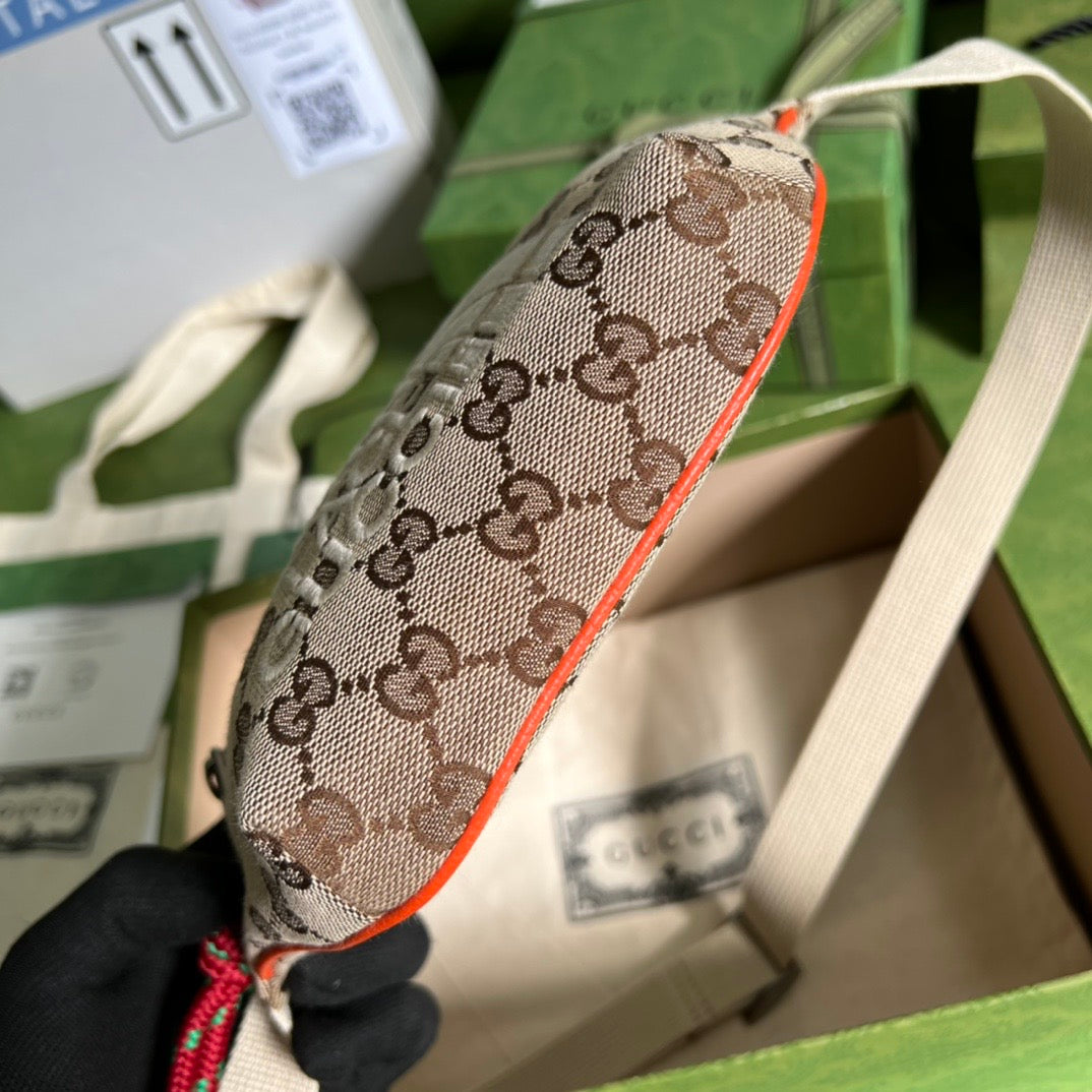 Gucci Leather Canvas Handbag Style 19