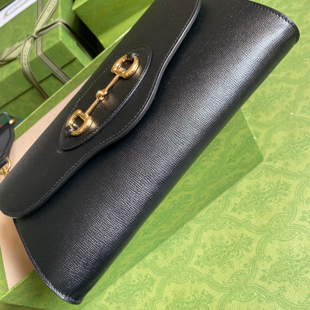 Gucci Horsebit Leather Chain Shoulder Bag Style 2