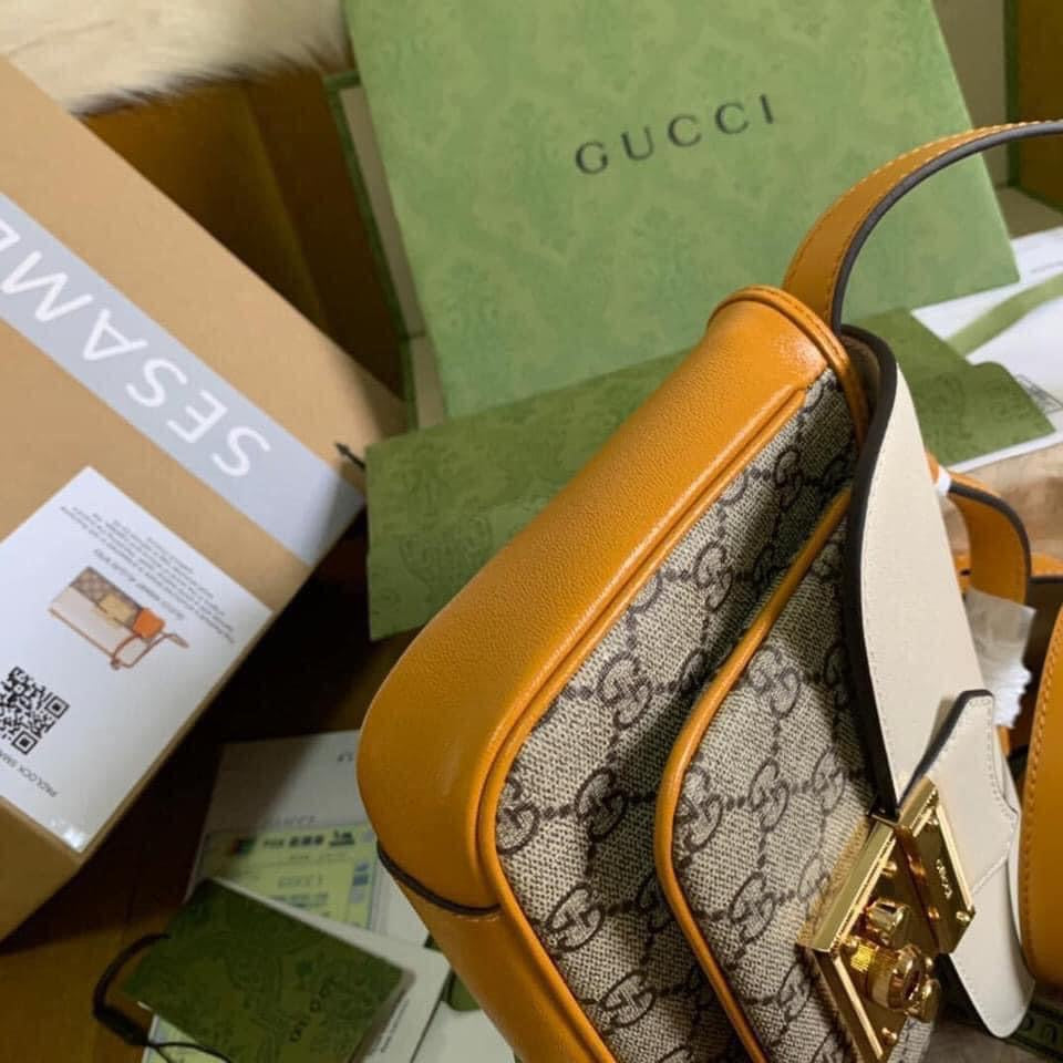 Gucci Padlock Leather Shoulder Bag Style 1