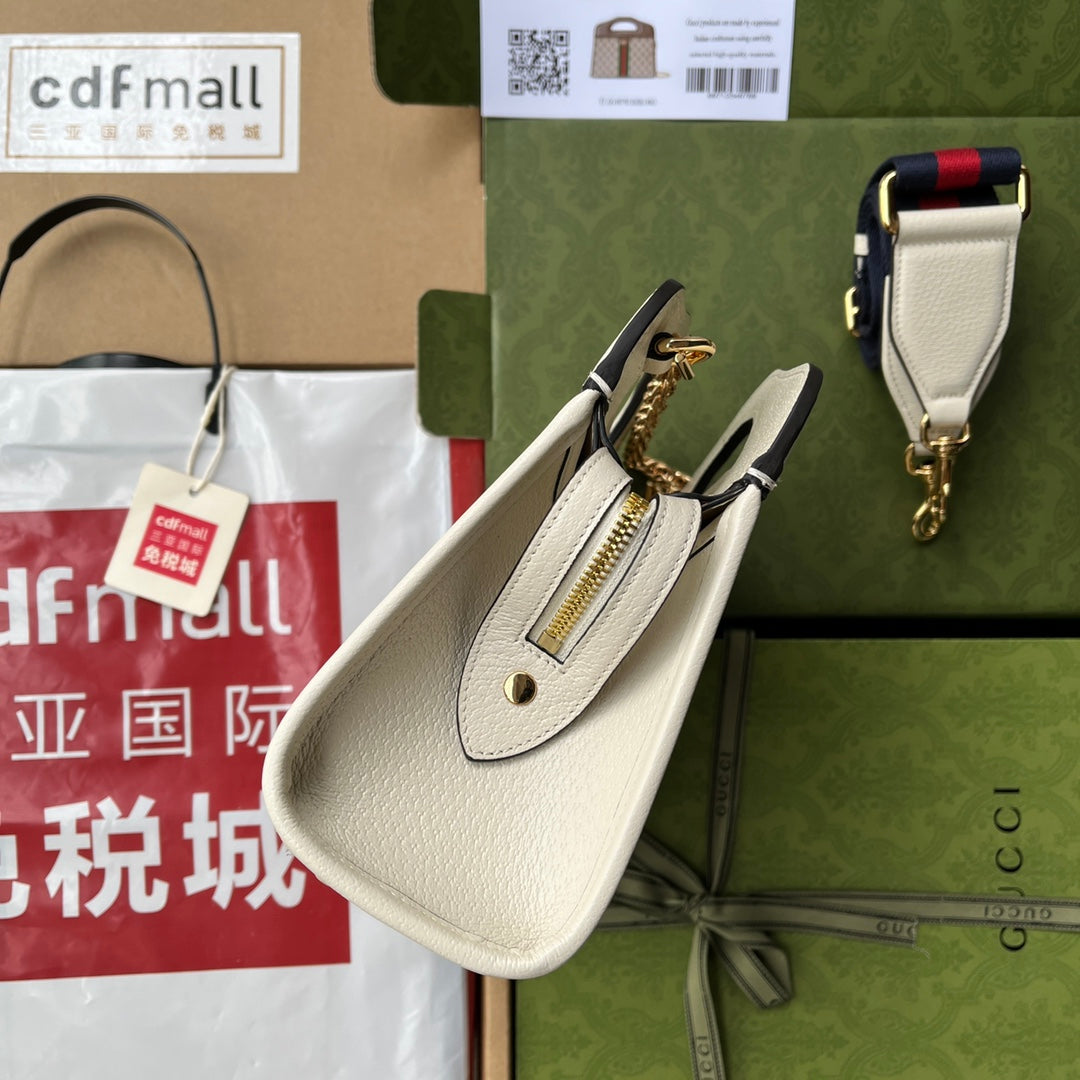 Gucci Ophidia Canvas Chain Tote Style 2