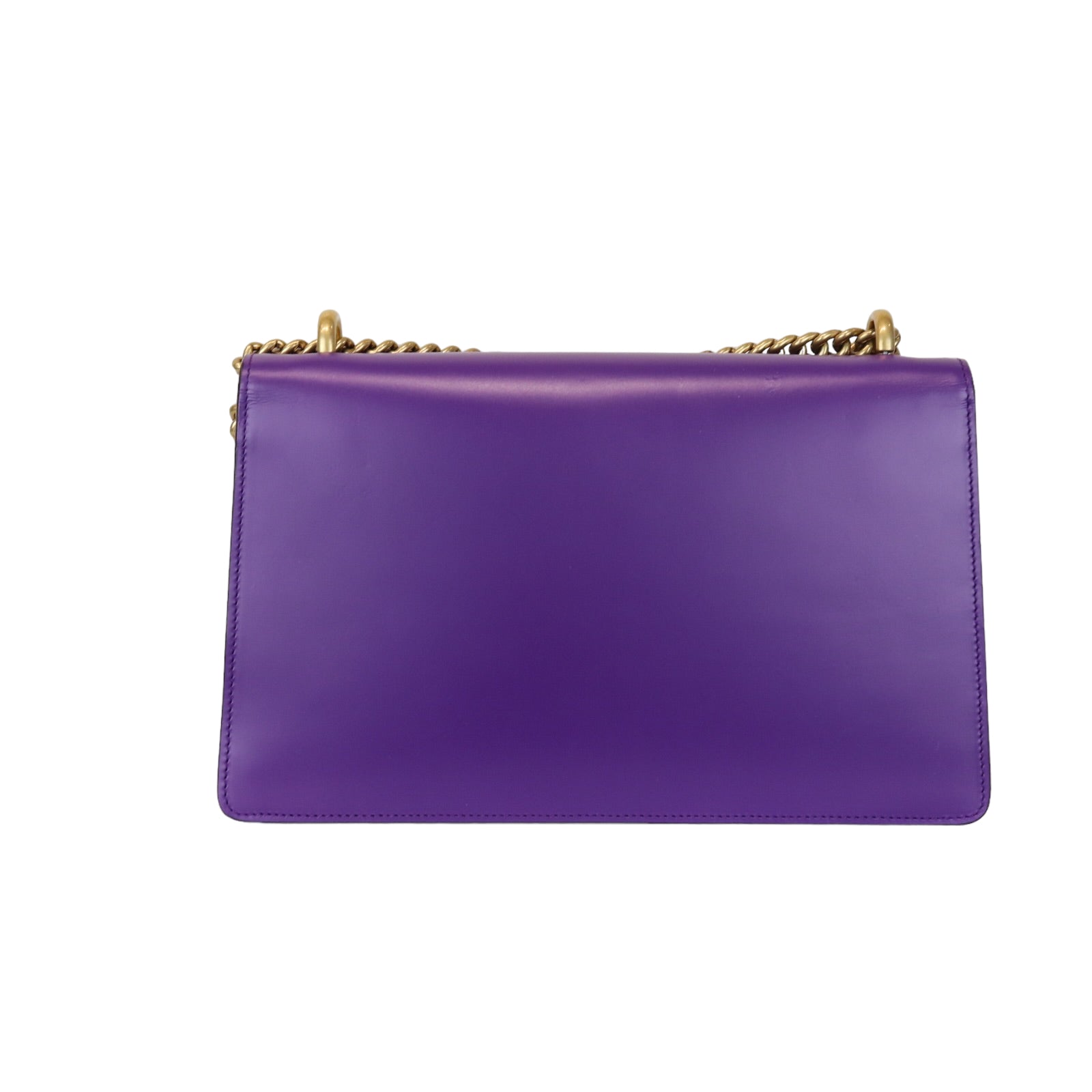 Gucci Lou Monogram Chain Leather Shoulder Bag