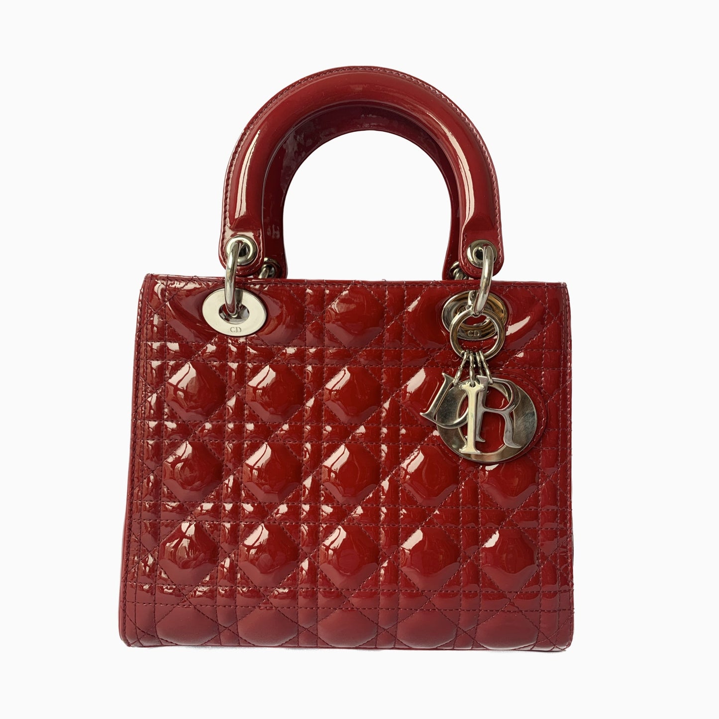 Lady Dior Medium Red Patent Leather (France)