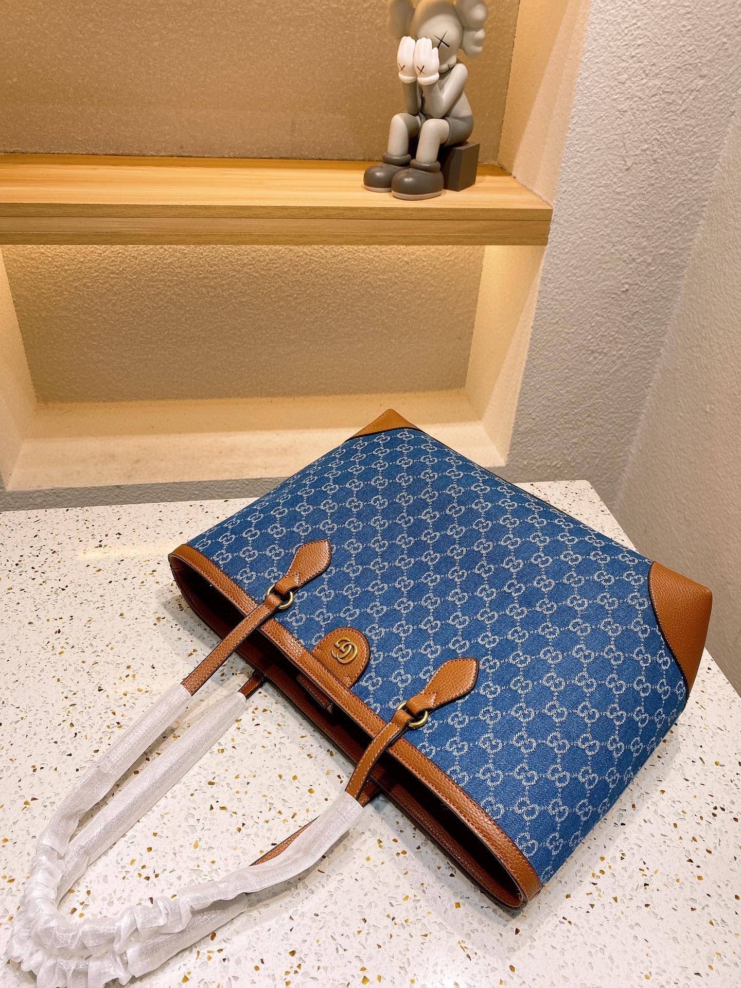Gucci Ophidia Leather Monogram Tote Style 1