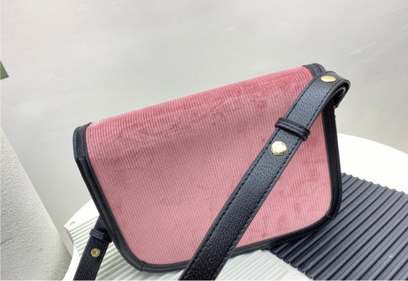 Gucci Pink Suede Handbag