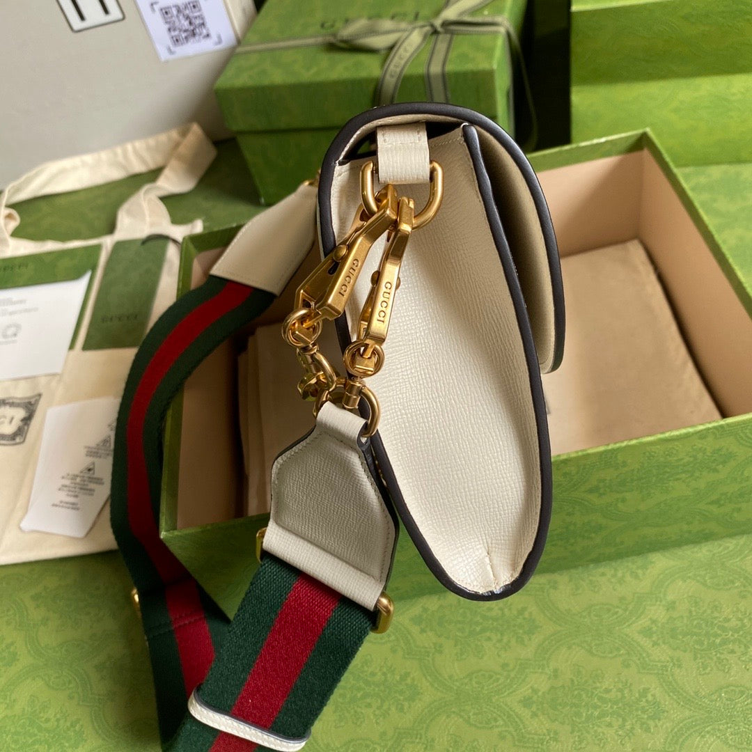 Gucci Leather Monogram Shoulder Bag Style 3