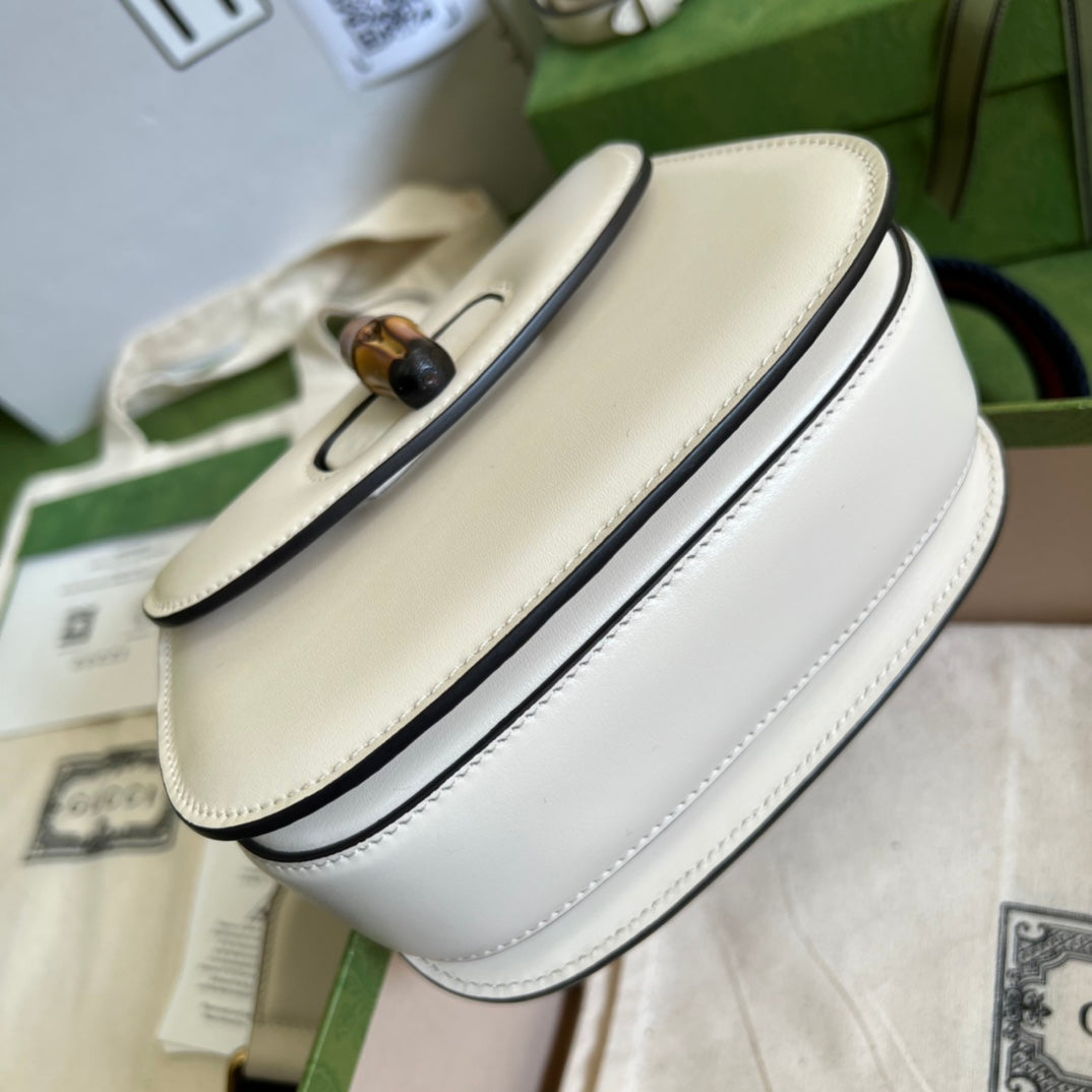 Gucci Bamboo Leather Shoulder Bag Style 20