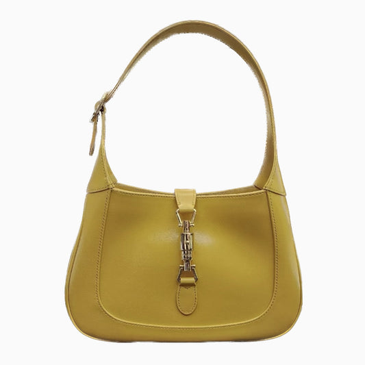 Gucci Jackie 1961 Yellow Small Leather bag with strap