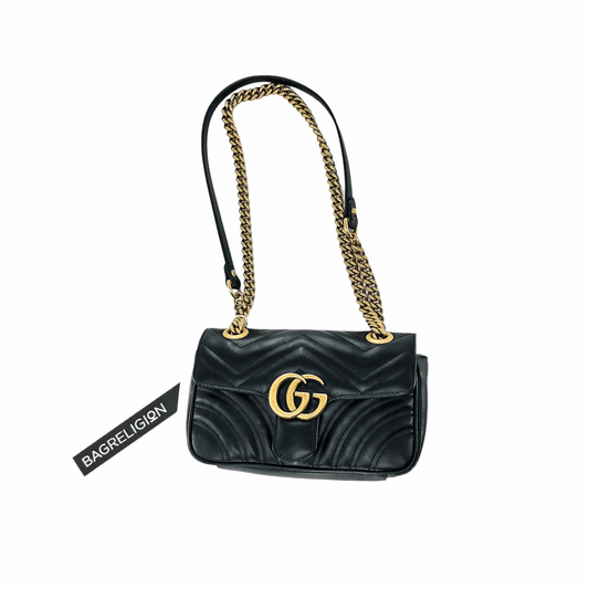 Gucci Lou Chain Leather Shoulder Bag