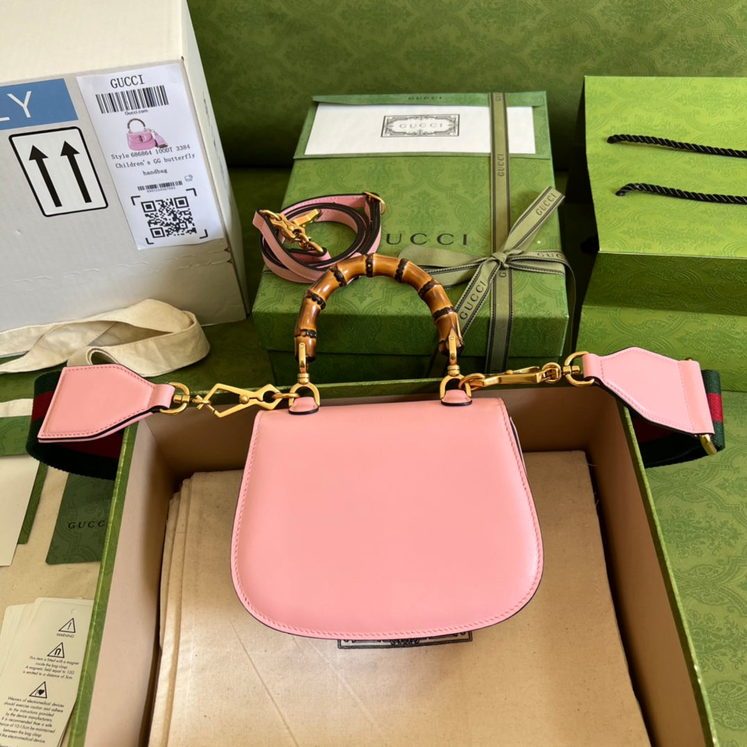 Gucci Bamboo Leather Shoulder Bag Style 6