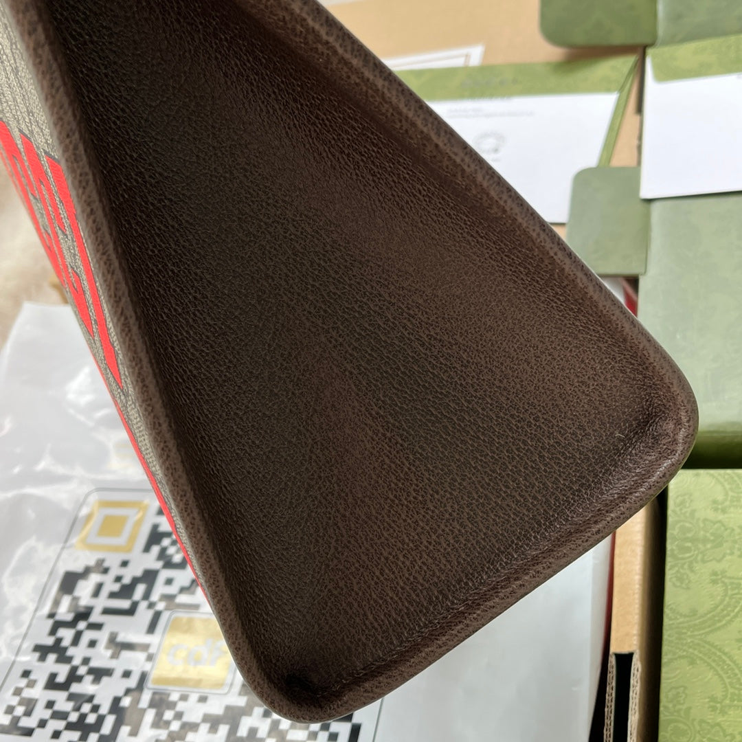 Gucci Leather Canvas Tote Style 70