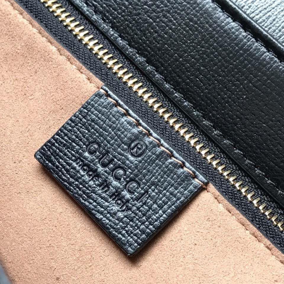 Gucci Horsebit Leather Nylon Shoulder Bag Style 3