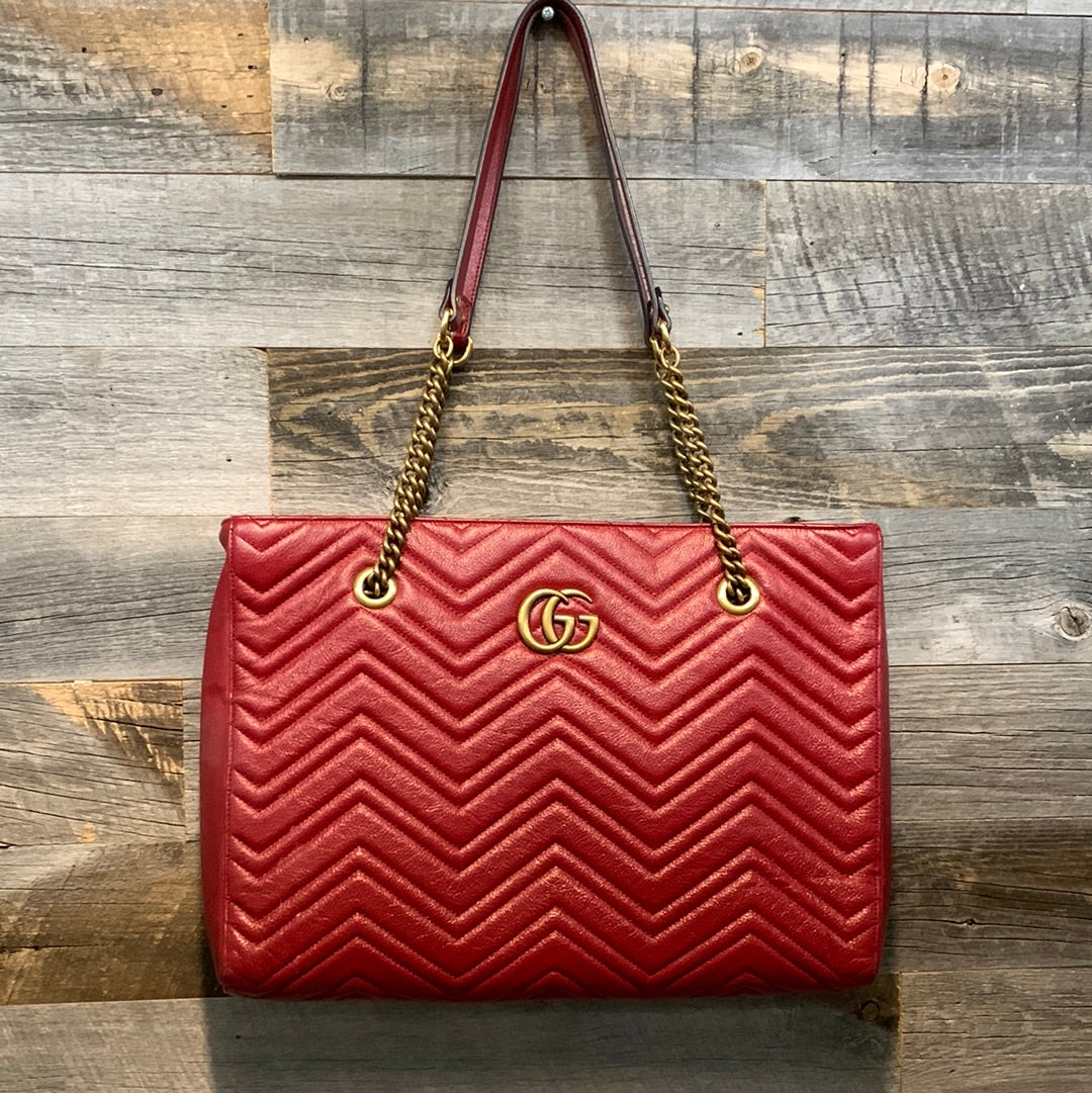 Gucci GG Marmont Leather Tote Style 2