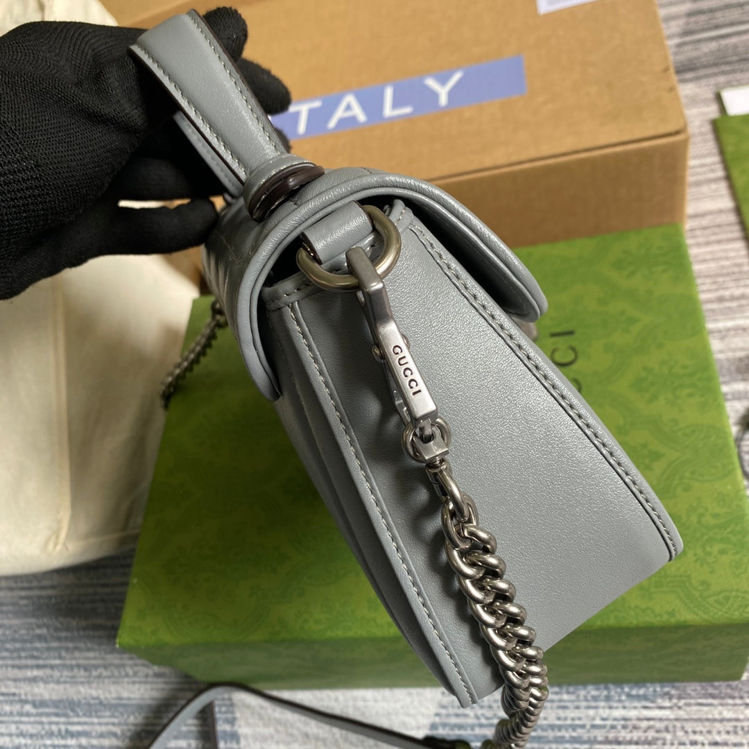 Gucci GG Marmont Leather Chain Shoulder Bag Style 27